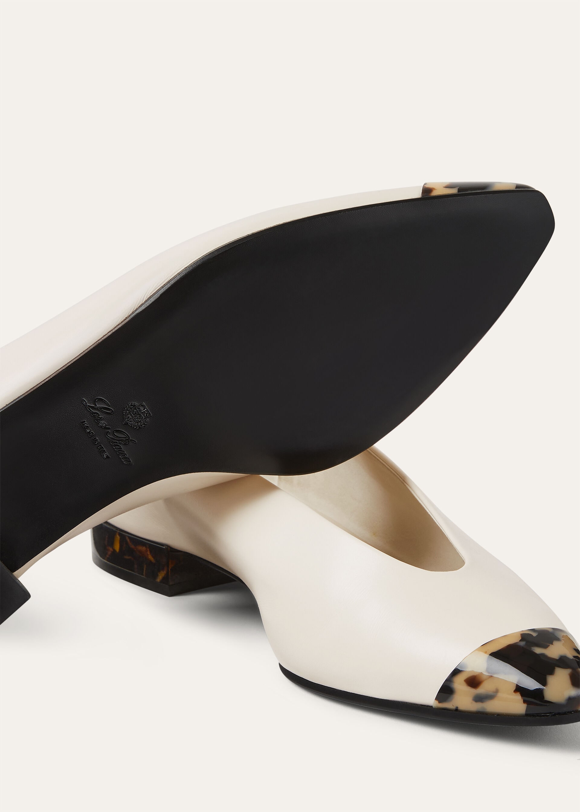 REBECCA CAP TOE BALLERINA LUX. CALF & MARBLE EFFECT