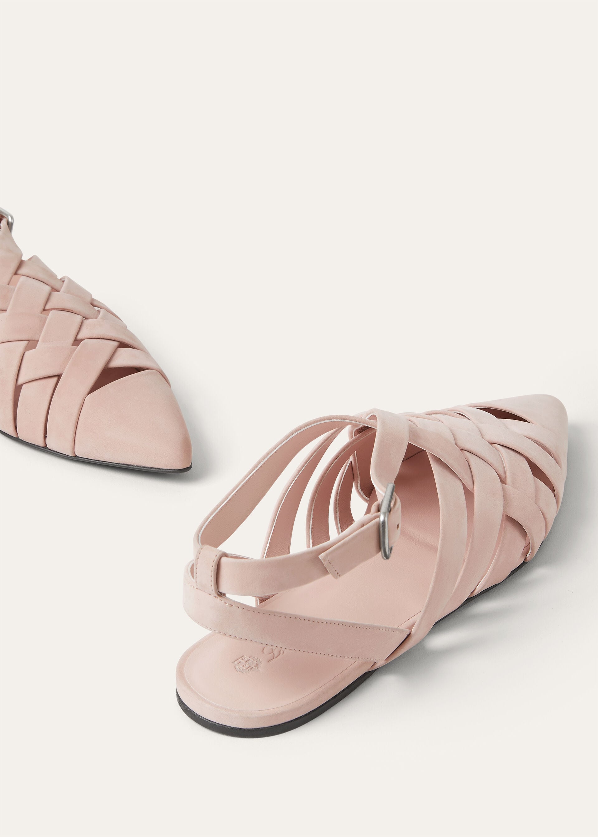 SILENE FLAT SANDAL SMOOTH NUBUCK CALF