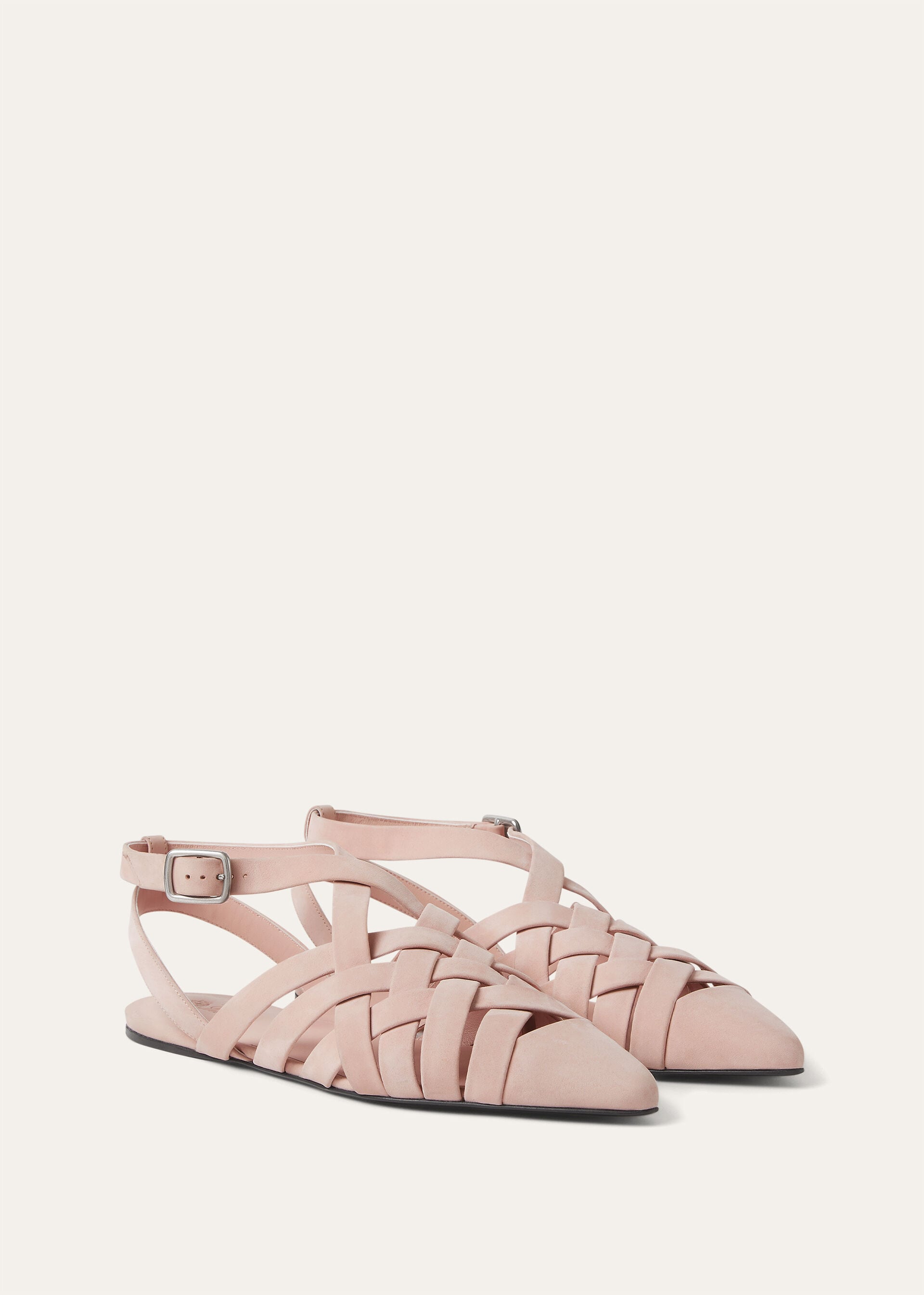 SILENE FLAT SANDAL SMOOTH NUBUCK CALF