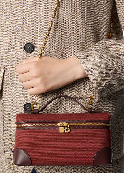 EXTRA POCKET L19 CANVAS/ROUNDED LEATHER
