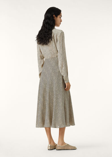 ERIKA SKIRT GOLDEN FOLIAGE SILK LAME'