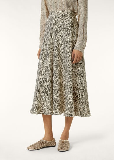 ERIKA SKIRT GOLDEN FOLIAGE SILK LAME'