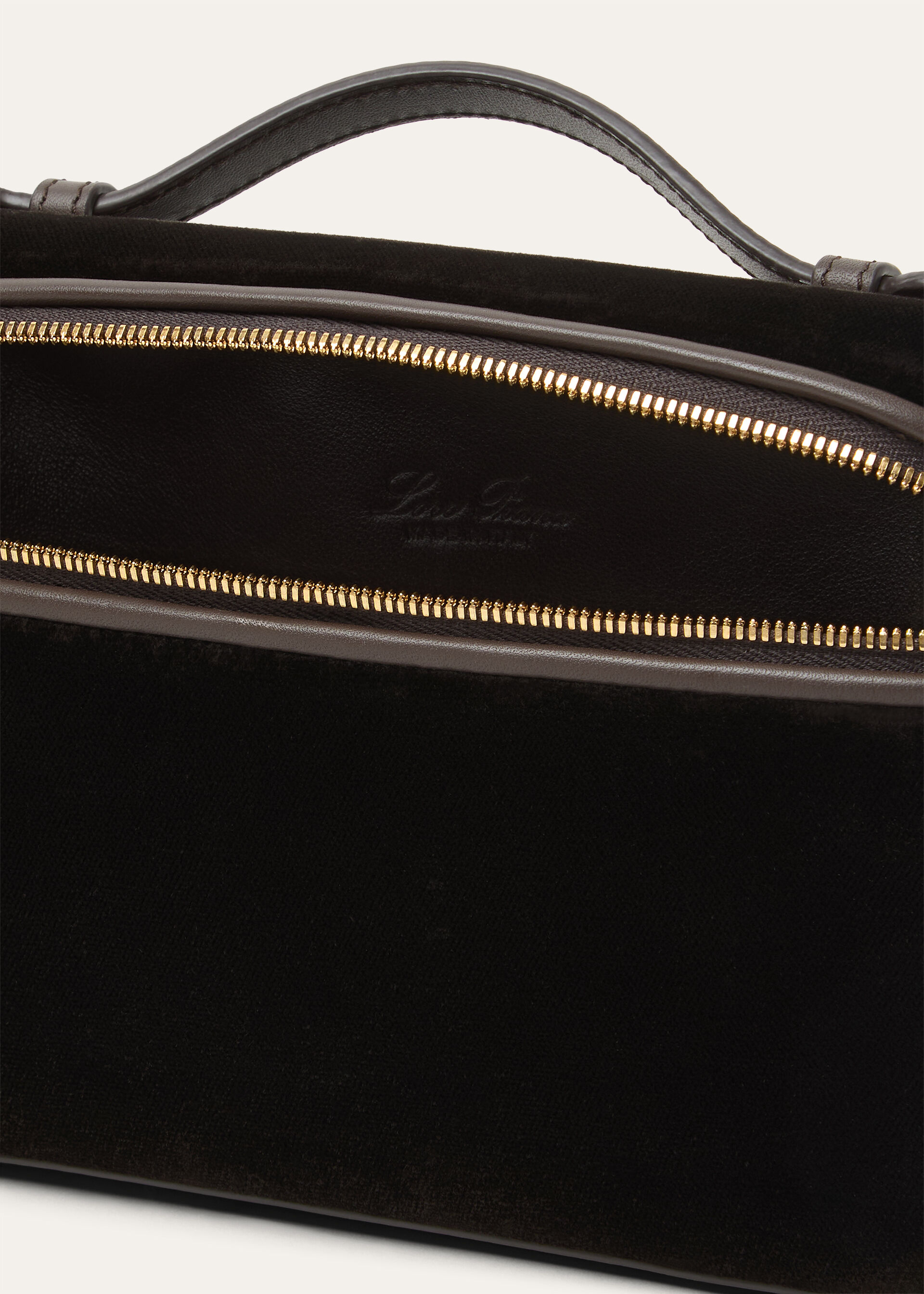 EXTRA POCKET L19 SILK VELVET/RND LEATHER CH LS