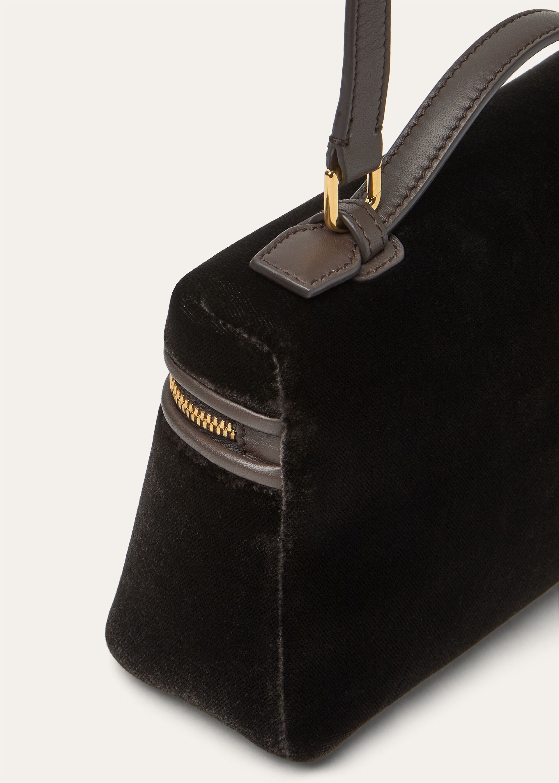 EXTRA POCKET L19 SILK VELVET/RND LEATHER CH LS