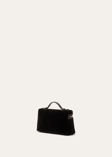 EXTRA POCKET L19 SILK VELVET/RND LEATHER CH LS