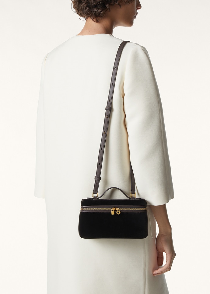 EXTRA POCKET L19 SILK VELVET/RND LEATHER CH LS_FAQ2519_B5OA_NR_2