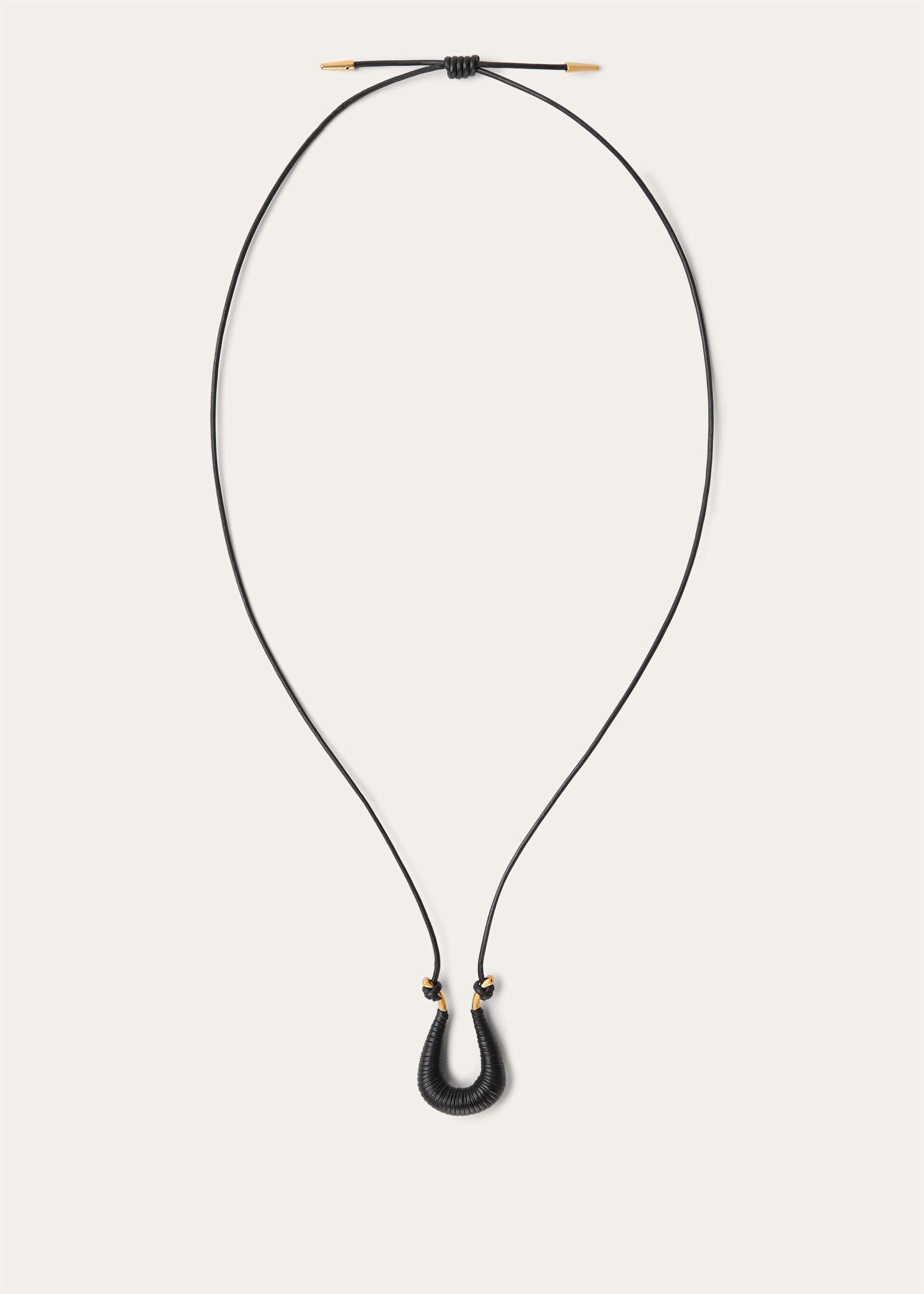 BRAIDED DUO NECKLACE LEATHER