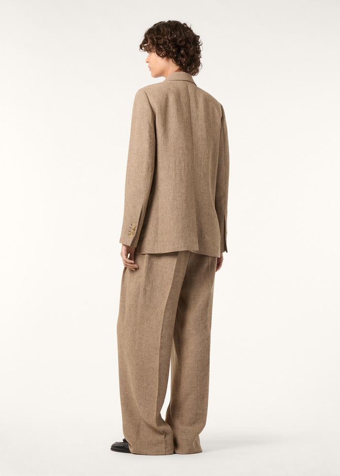 GENNY DB JACKET SARTORIAL LINEN CREPE_FAQ2532_D0XO_4