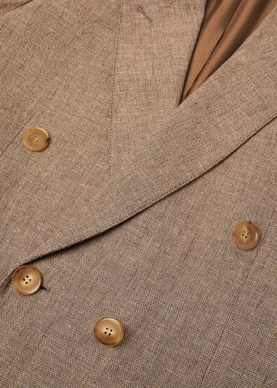GENNY DB JACKET SARTORIAL LINEN CREPE
