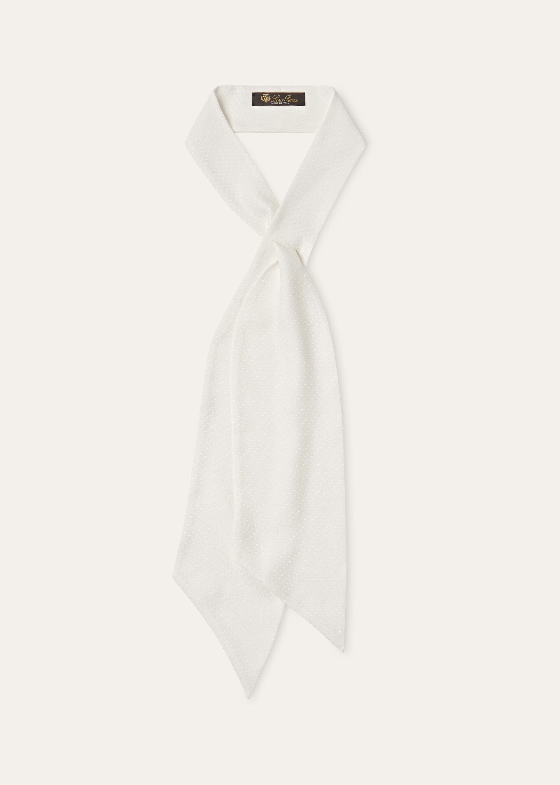 DUCAL TIE SCARF PLUMETIS SILK