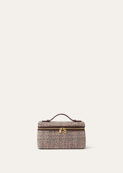 EXTRA POCKET L19 CHEVIOT TWEED WOOL/RNDD LTH CH LS