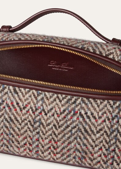 EXTRA POCKET L19 CHEVIOT TWEED WOOL/RNDD LTH CH LS