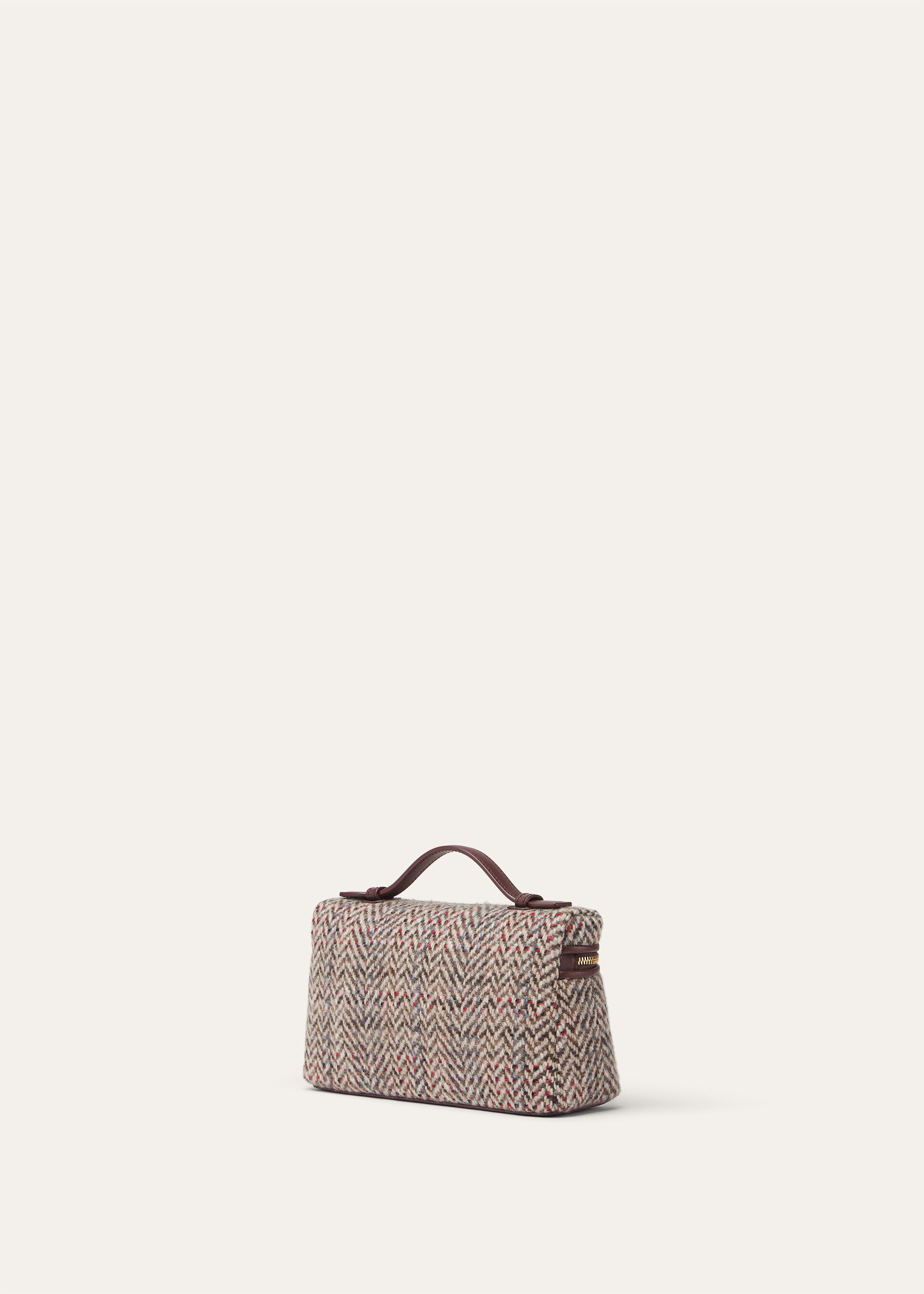 EXTRA POCKET L19 CHEVIOT TWEED WOOL/RNDD LTH CH LS
