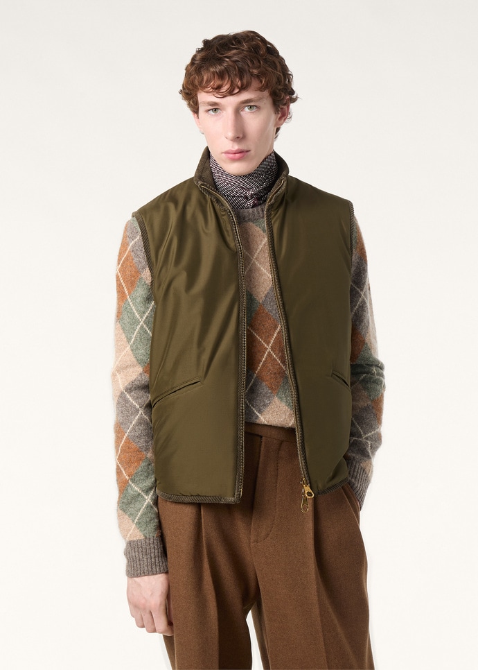 RANDY QUILTED VEST REV. SILK TECH STORM_FAQ2561_503G_3
