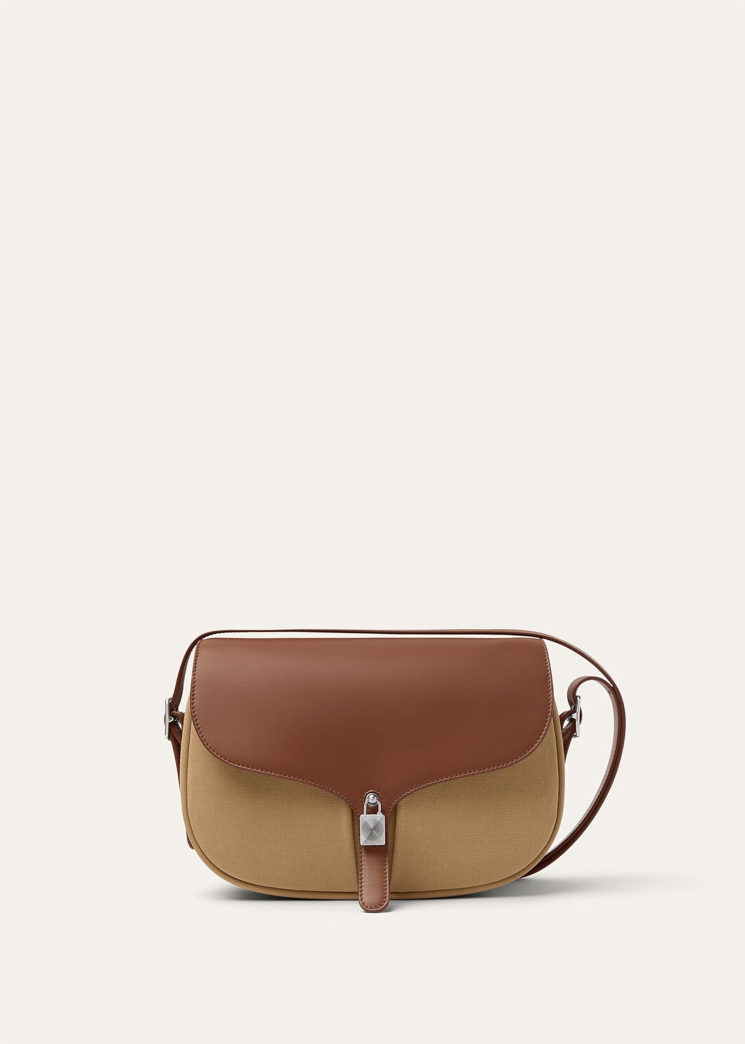 LINN BAG EQUESTRIAN PCKTS CANVAS/ROUNDED LEATHER