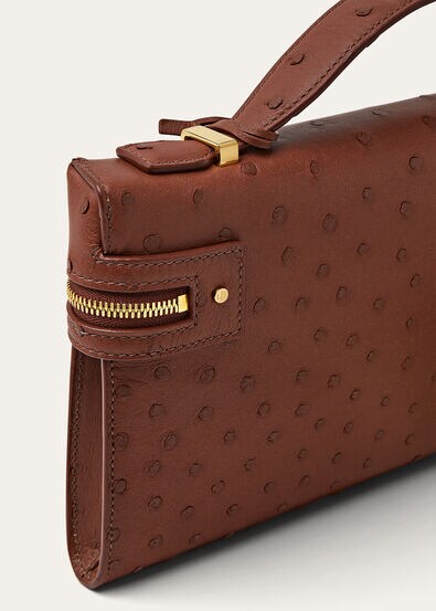 EXTRA CLUTCH L29 OSTRICH SADDLE FINISH