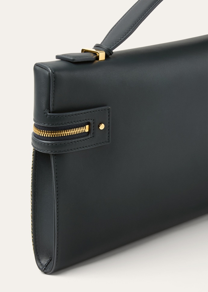 EXTRA CLUTCH L36 WOOL LINEN SLK TWD/ROUNDED LTH_FAQ2640_B5MU_NR_5