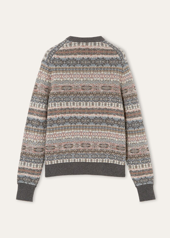 LORO CREWNECK JACQUARD SWEATER RECYCLED CASH GG 5_FAQ2668_F7MQ_6