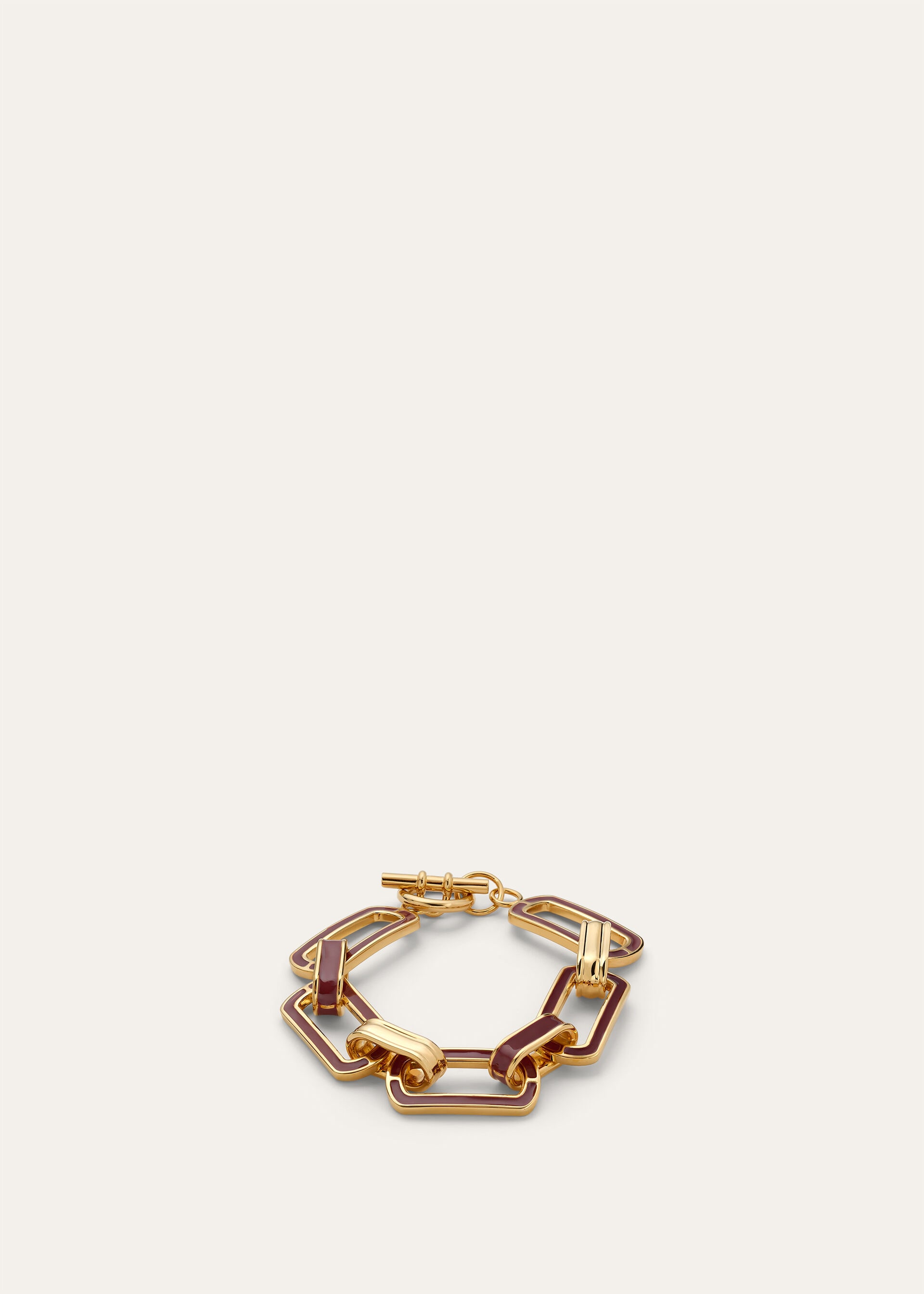 LINK CHAIN BRACELET WITH ENAMEL