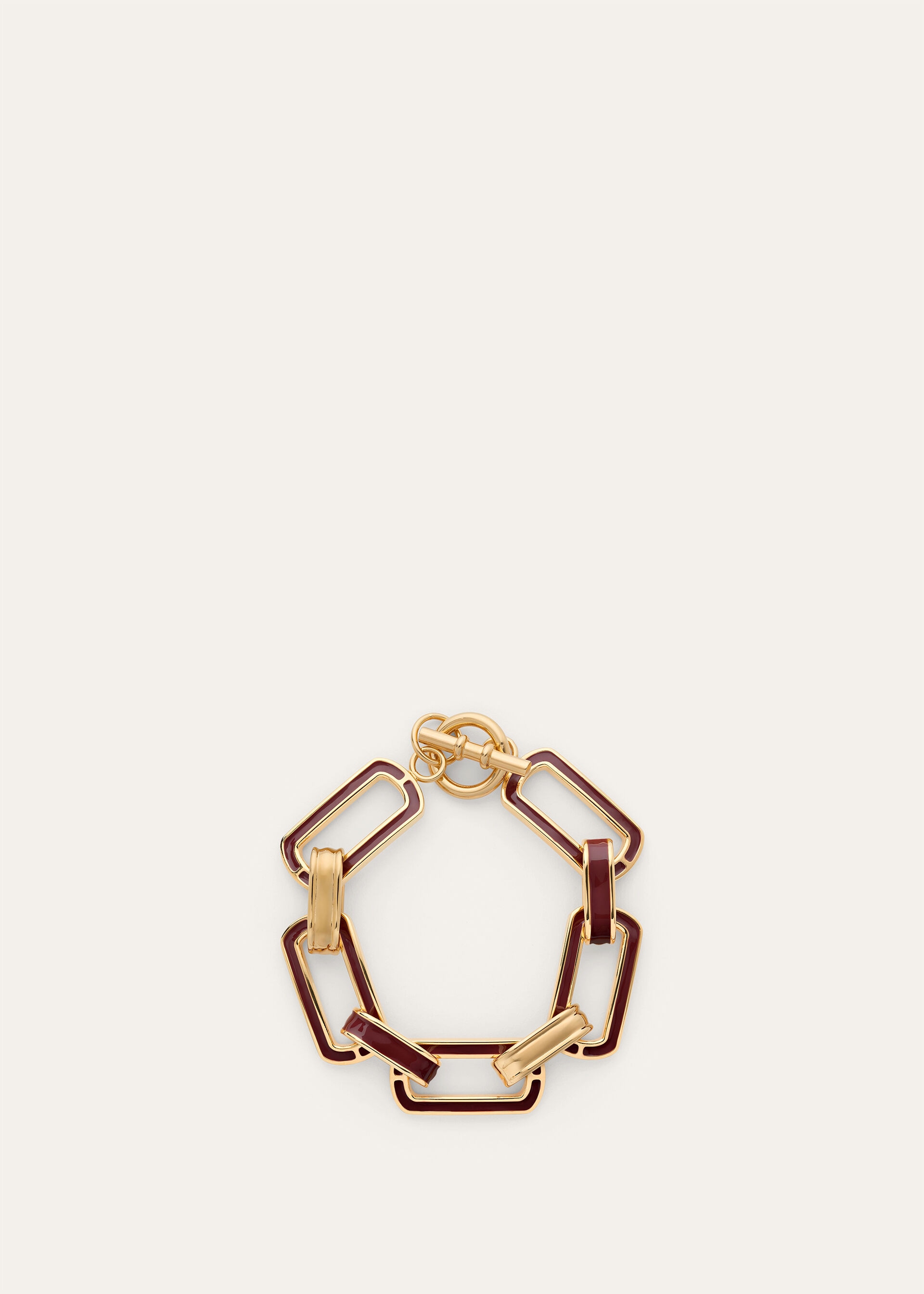 LINK CHAIN BRACELET WITH ENAMEL