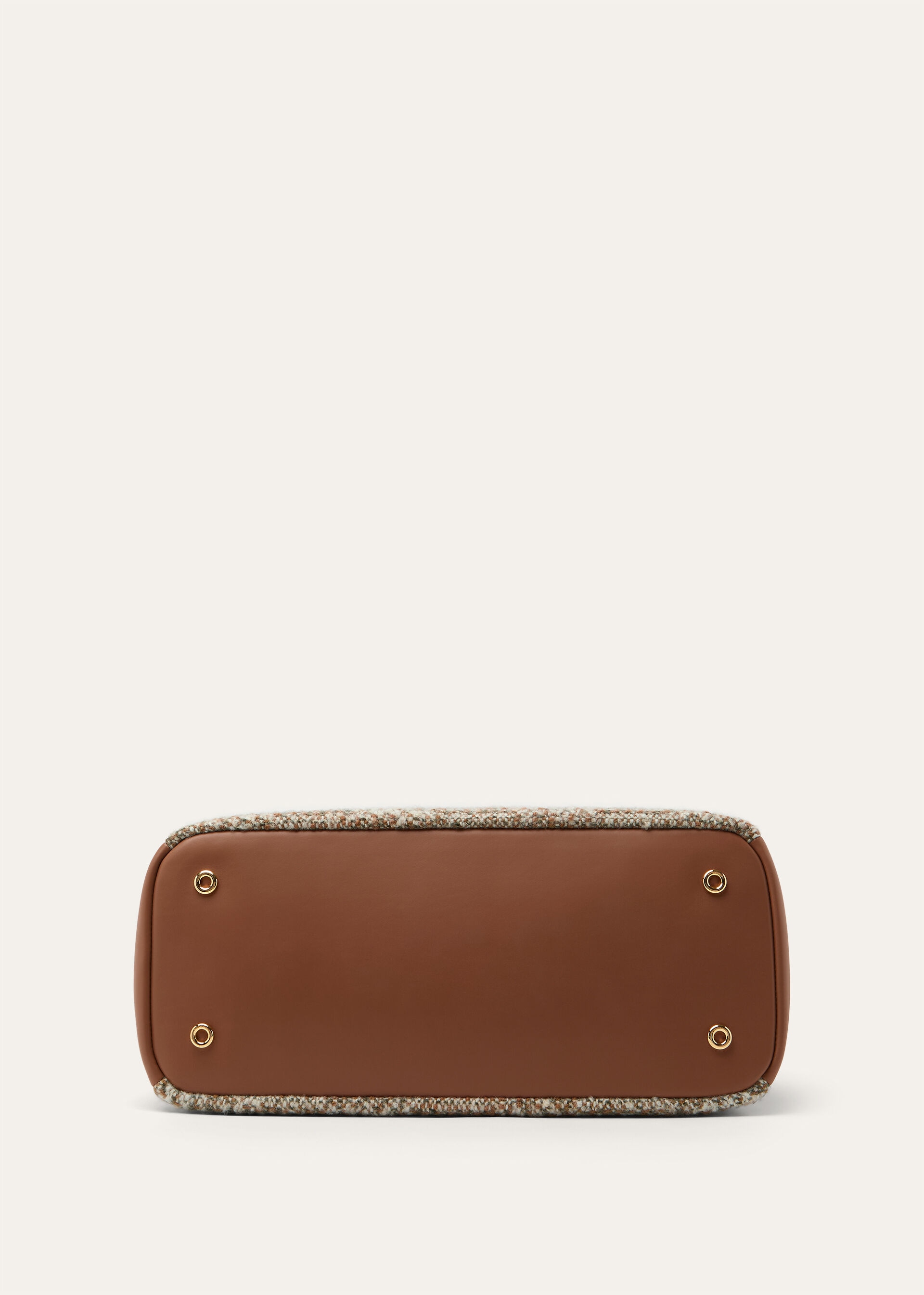 NEEDLE MEDIUM NORFOLK TWEED/ROUNDED LEATHER