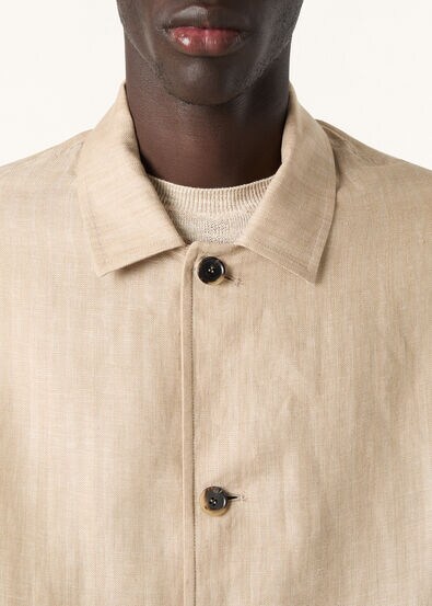 CALVIN JACKET LINEN HERRINGBONE