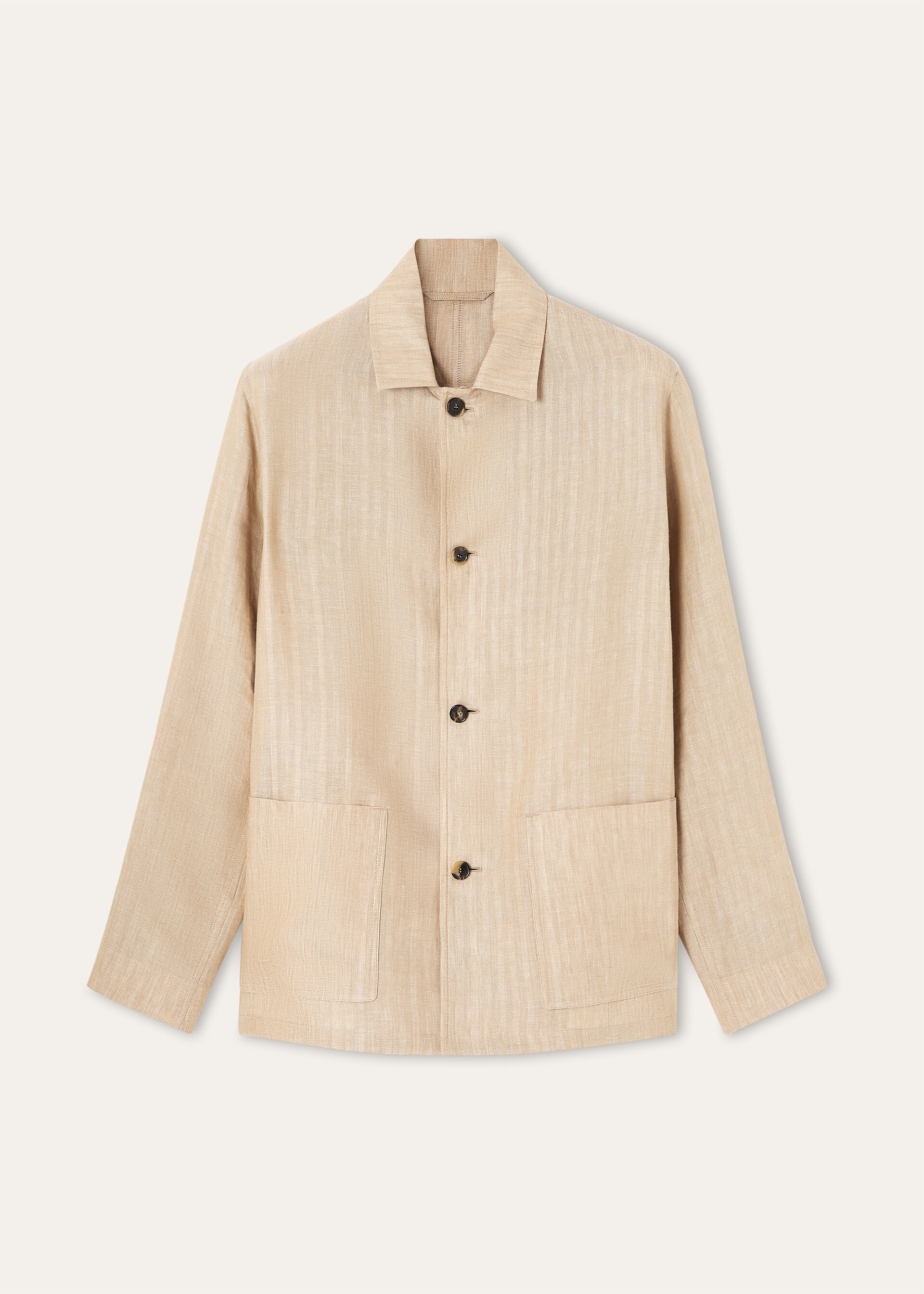 CALVIN JACKET LINEN HERRINGBONE