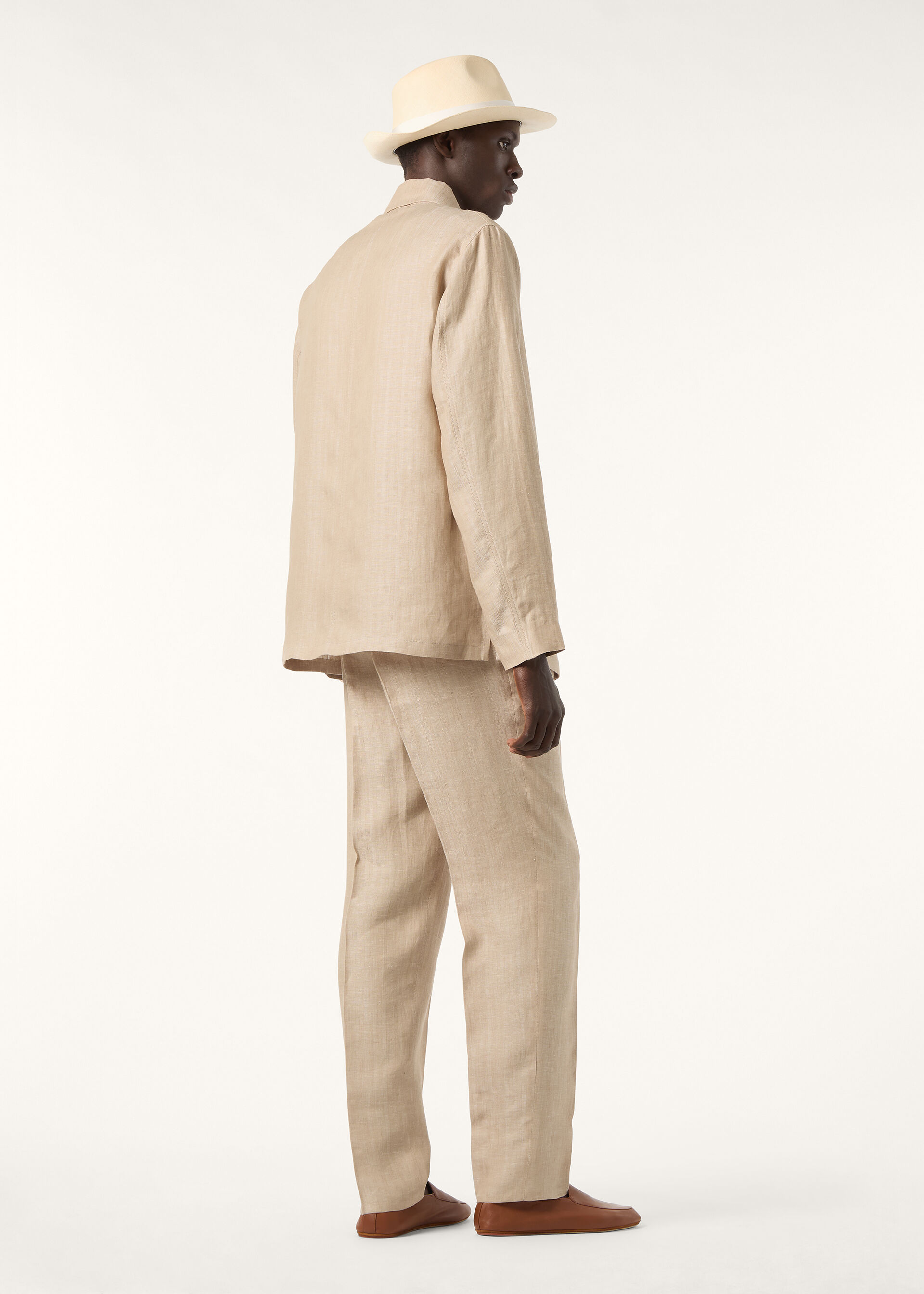 CALVIN JACKET LINEN HERRINGBONE