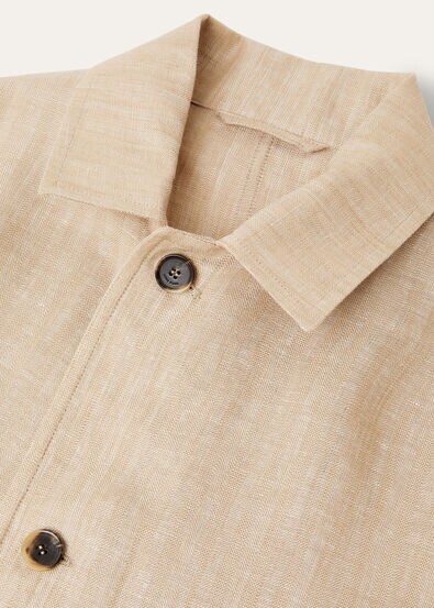 CALVIN JACKET LINEN HERRINGBONE