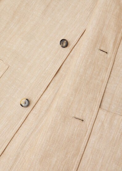 CALVIN JACKET LINEN HERRINGBONE