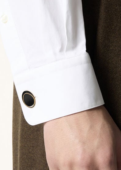 CUFFLINKS FLAT BOTTONS ENAMEL