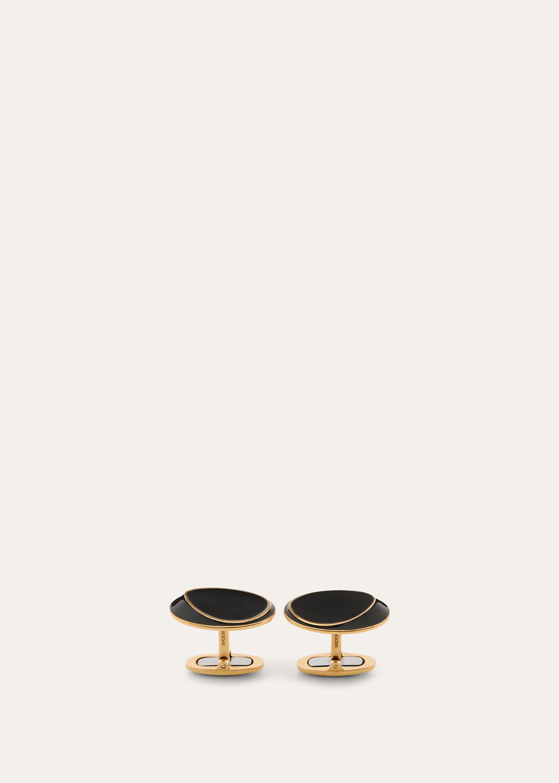 CUFFLINKS FLAT BOTTONS ENAMEL