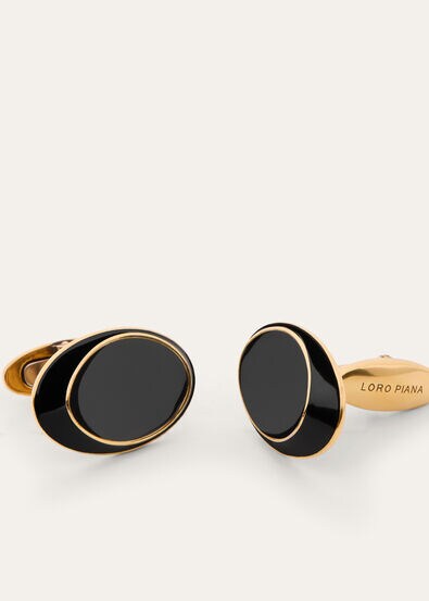 CUFFLINKS FLAT BOTTONS ENAMEL