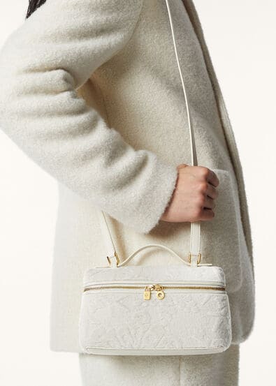 EXTRA POCKET L19 SNOWFLAKE JACQUARD/RNDD LTH CH LS