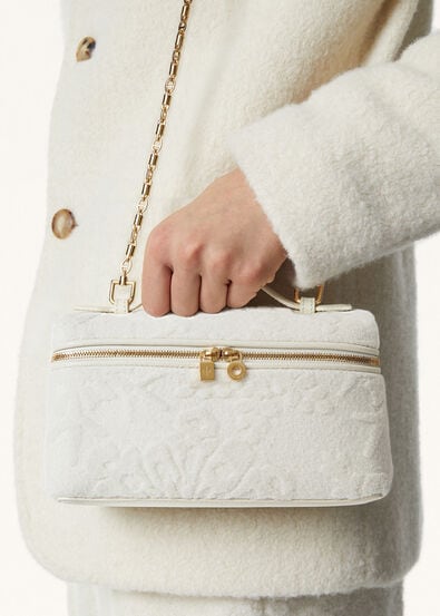 EXTRA POCKET L19 SNOWFLAKE JACQUARD/RNDD LTH CH LS