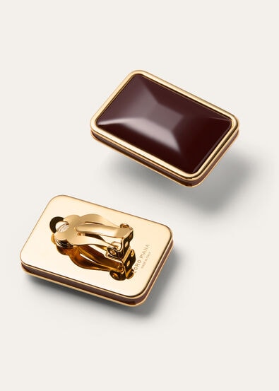 BONBON EARRINGS BRASS WITH ENAMEL