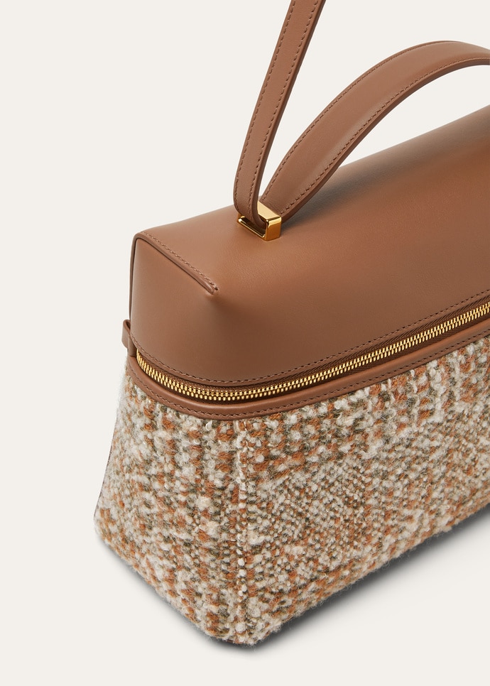 EXTRA BAG L27 NORFOLK TWEED/ROUNDED LEATHER_FAQ2837_F7L6_NR_6