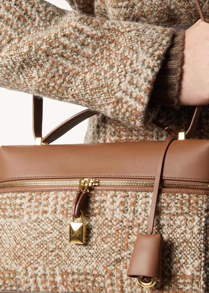 EXTRA BAG L27 NORFOLK TWEED/ROUNDED LEATHER_FAQ2837_F7L6_NR_1