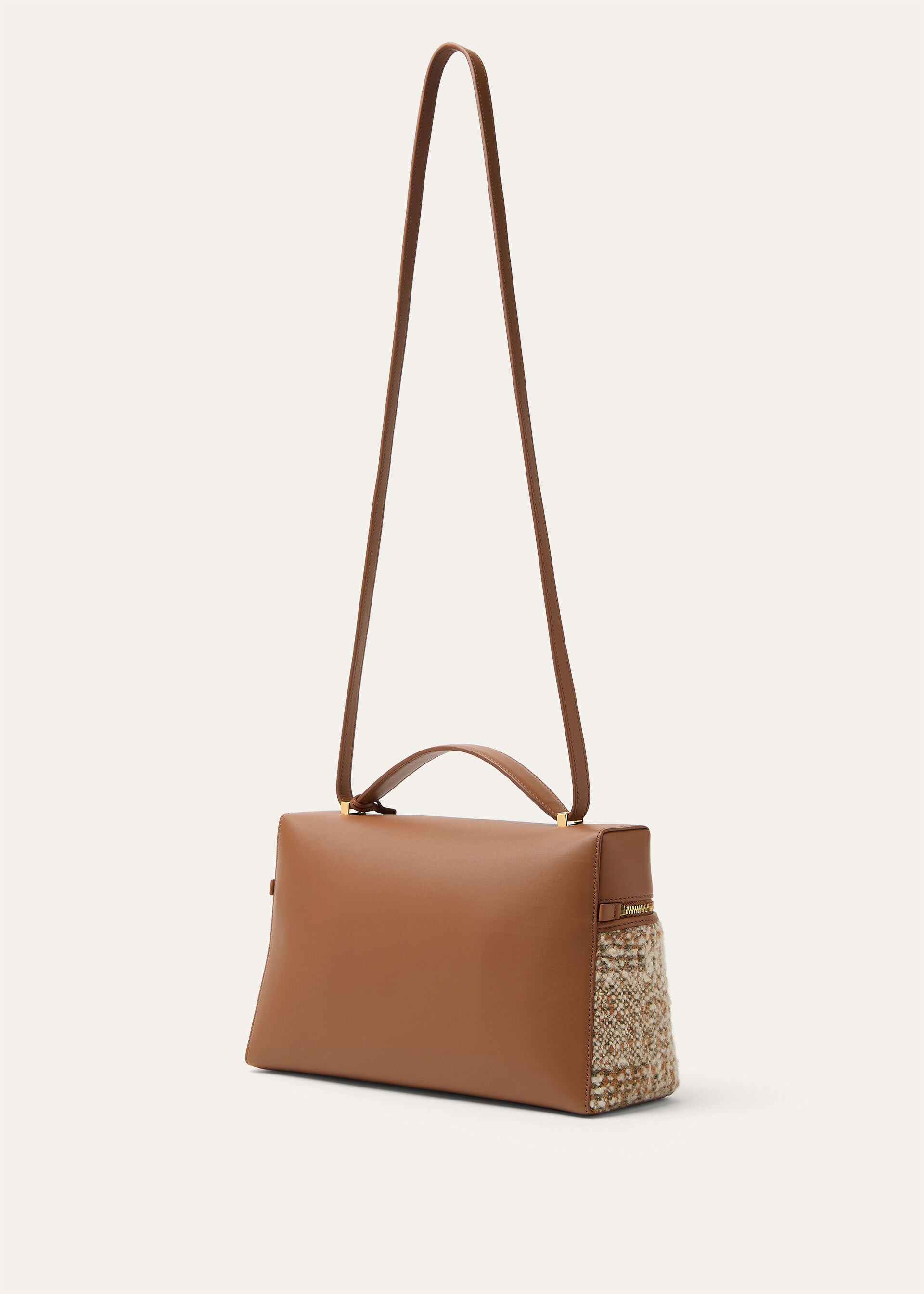 EXTRA BAG L27 NORFOLK TWEED/ROUNDED LEATHER