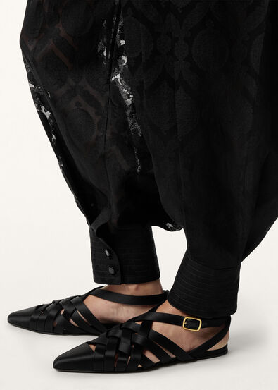 SILENE FLAT SANDAL SATIN