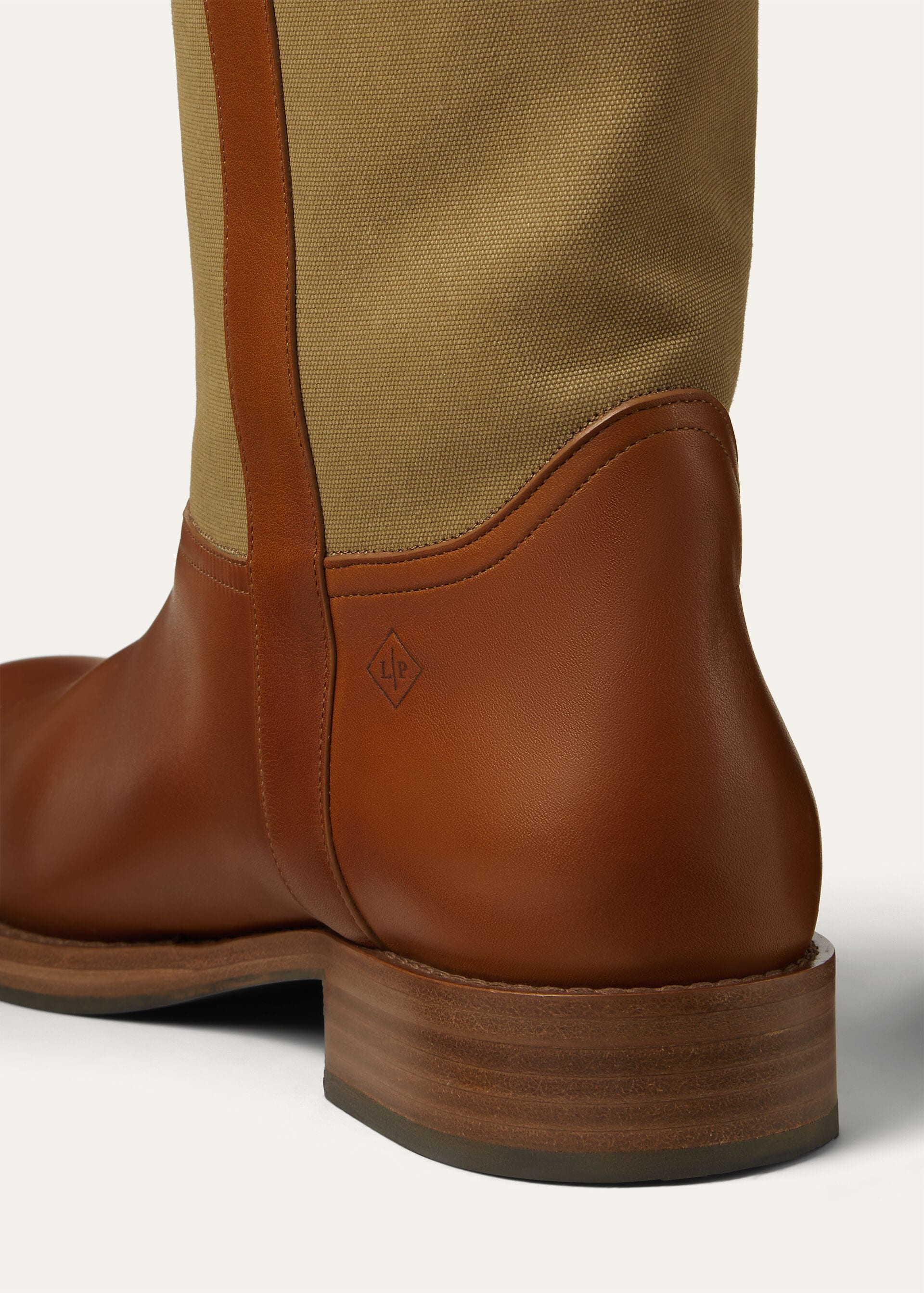 PABLO WALK HIGH BOOT SILKY LEATHER & CANVAS
