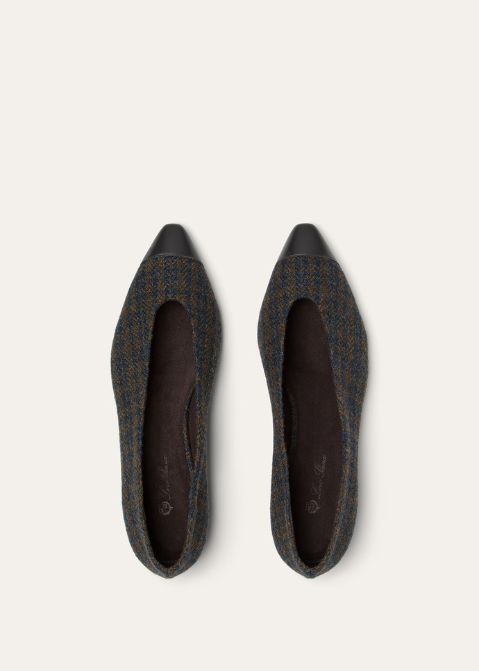 REBECCA CAP TOE BALLERINA ELGIN CHECK & LUX. CALF_FAQ2886_F7A2_6