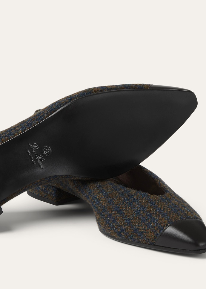 REBECCA CAP TOE BALLERINA ELGIN CHECK & LUX. CALF_FAQ2886_F7A2_5