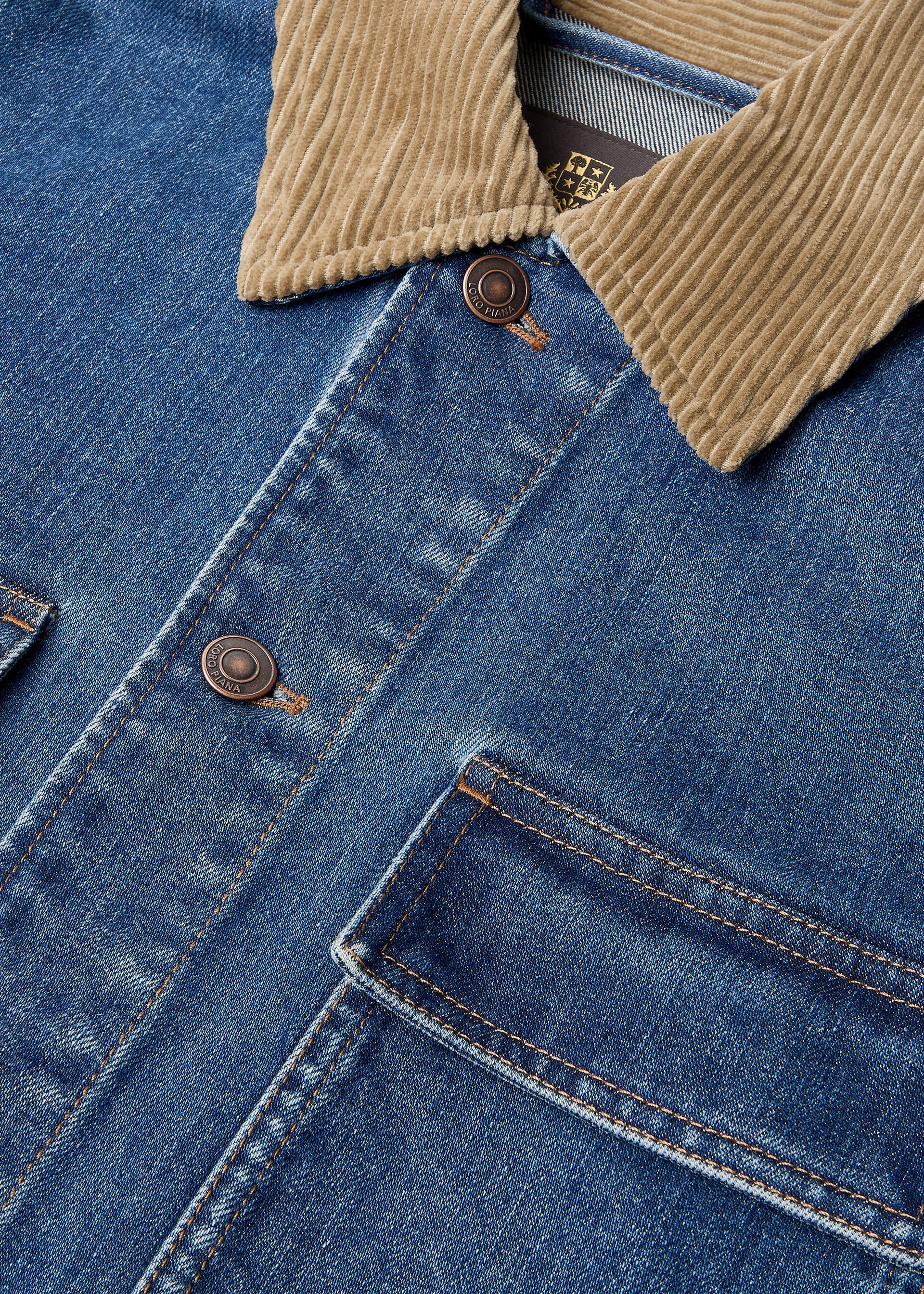 DEAN FIELD JACKET DENIM SILK