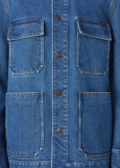 DEAN FIELD JACKET DENIM SILK