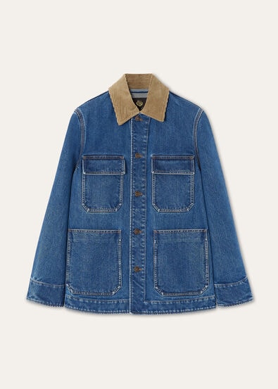 DEAN FIELD JACKET DENIM SILK