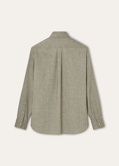 ELIA BUTTON DOWN SHIRT GINESTRA SOFT HERRINGBONE