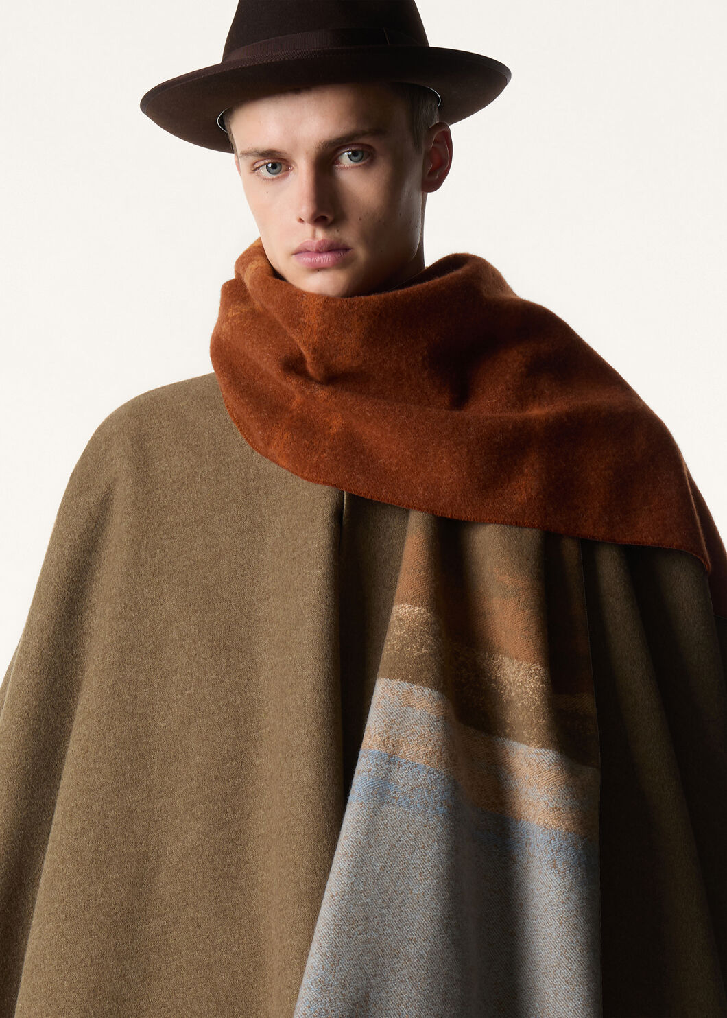 LANDSCAPE JACQUARD SCARF CASH