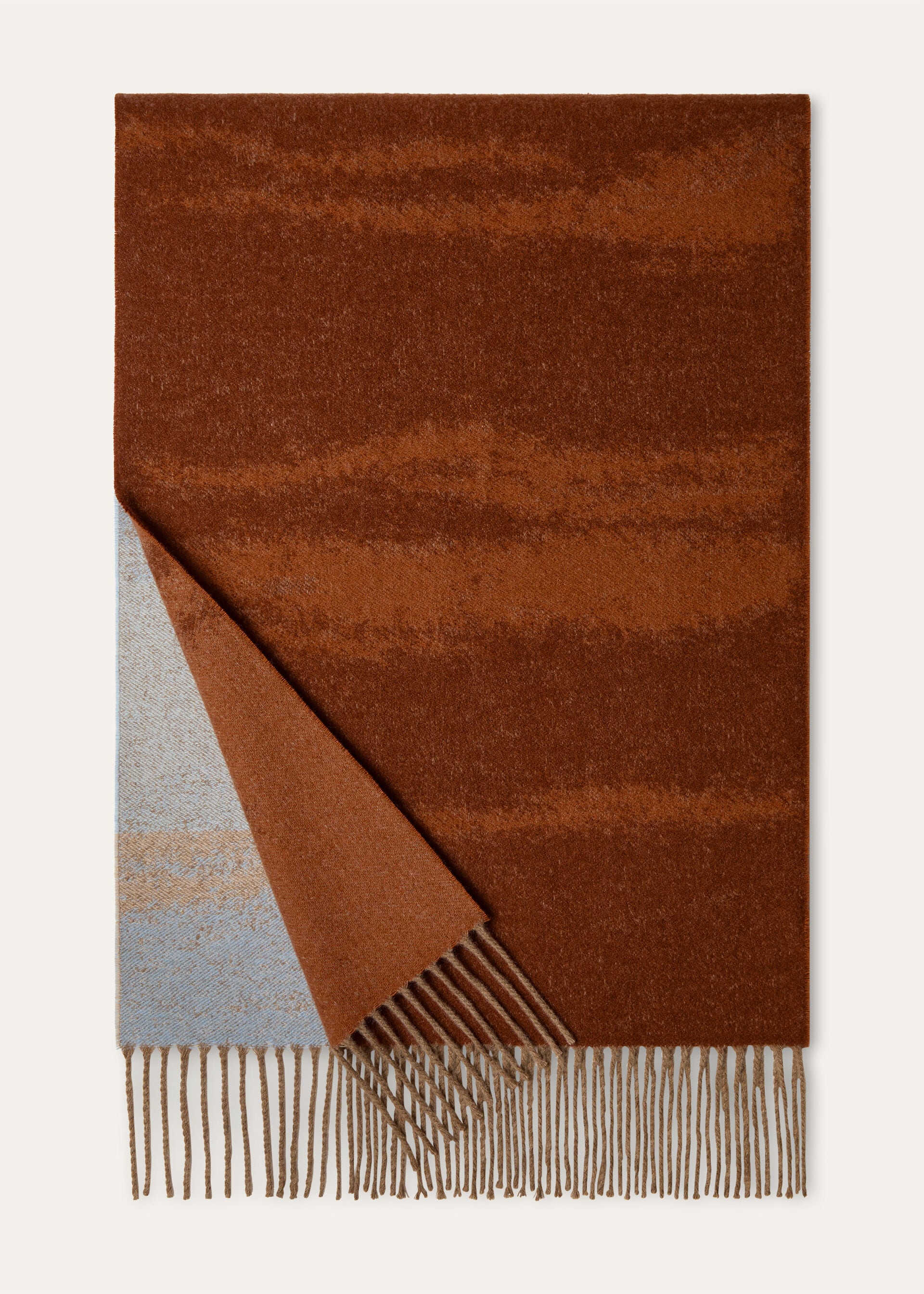 LANDSCAPE JACQUARD SCARF CASH