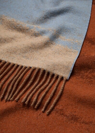 LANDSCAPE JACQUARD SCARF CASH